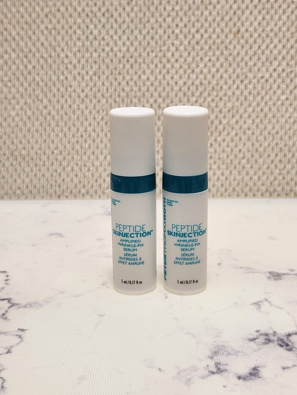 2 Peter Thomas Roth Peptide Skinjection Serum Travel Mini Size 5ml/0.17oz